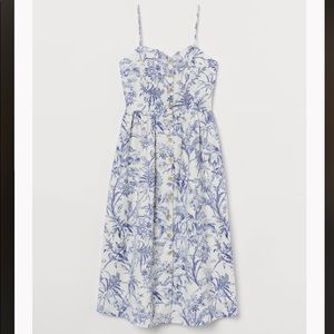 H&M Midi linen blend sundress with pockets